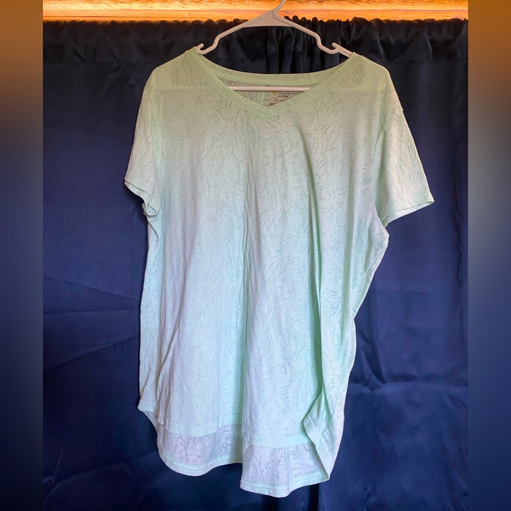 2XL Tek Gear Green Top